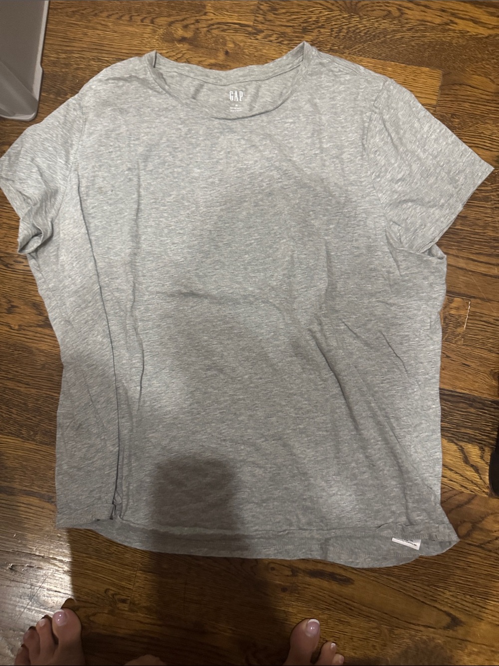 GAP Gray Short Sleeve Crewneck Tee